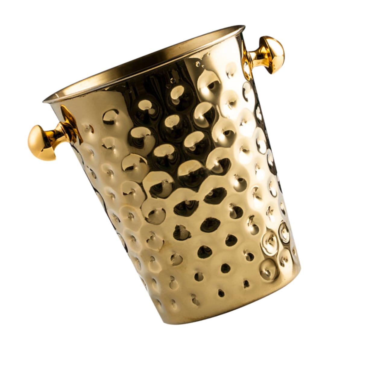 1 Pc cubeta de Hielo Golden Dorado Cubo de Botella de Vino Cubo de Hielo de Cerveza Cubo de Hielo para Bar contenedor de Hielo de Acero Inoxidable merienda envase Cubo de champán
