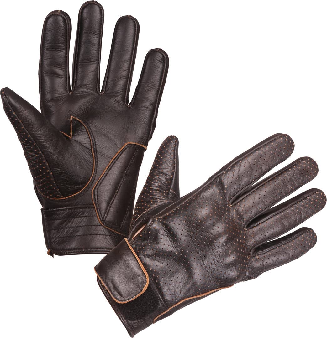 Modeka Hot Classic Guanti moto (Dark Brown,9)