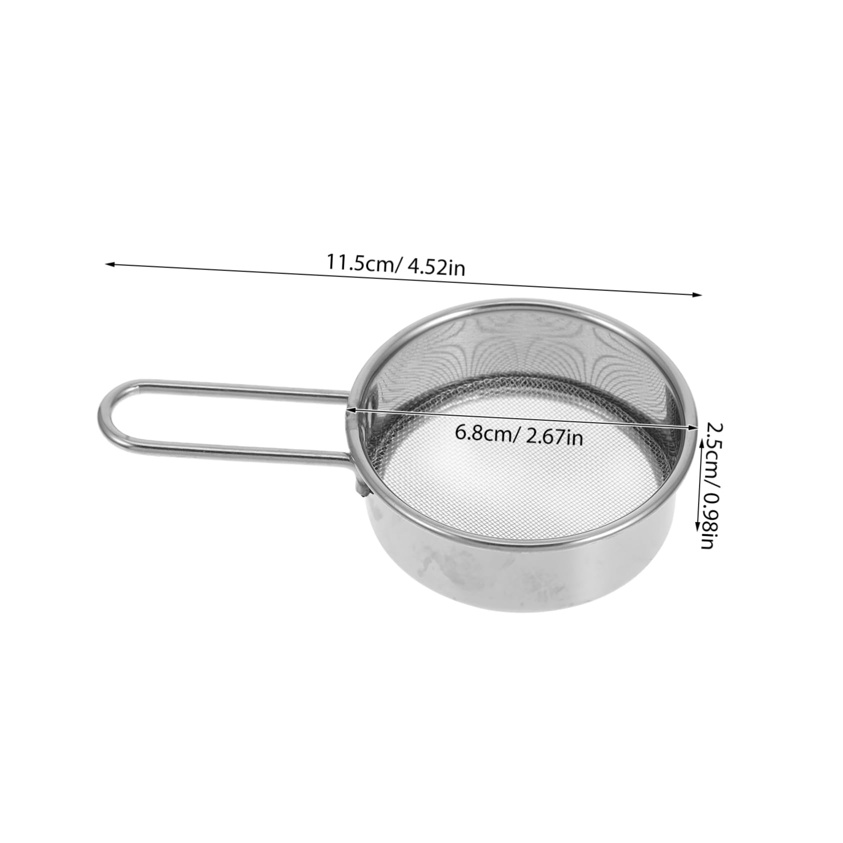 Cabilock Flour Sifter with Fine Mesh Strainer Handheld Stainless Steel Baking Tool for Sugar and Cocoa Efficient Sifting Kitchen Utensil for Smooth Texture Cakes and Pastries