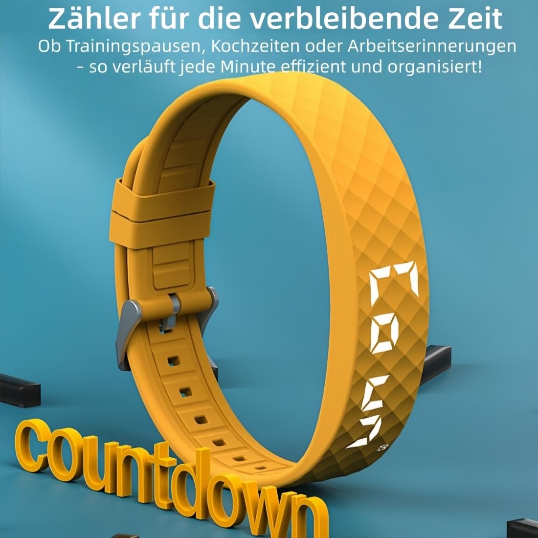 2026 Vibrationswecker - Nie Wieder Verschlafen, Vibroband Pro Wecker mit 8 Vibration Modell, Wasserdicht & Multifunktional Vibrationswecker Armband für Den Perfekten Aufwachmoment(Schwarz)