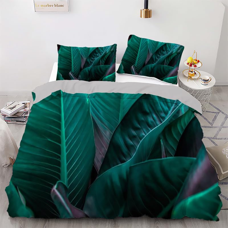 Housse de couette 140x200 verte avec deux taies d'oreiller 65x65 motif moto en microfibre