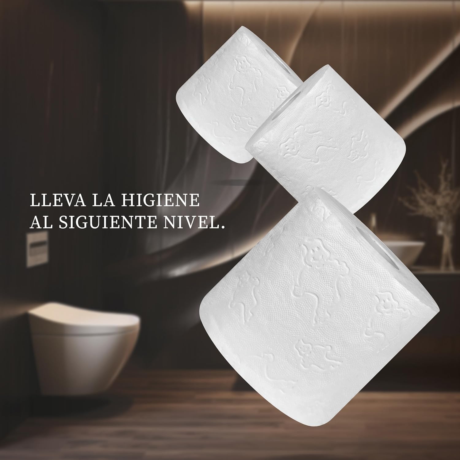Papier Toilette 3 Épaisseur 36 Rouleaux | Papier Toilette Premium Super Doux et Durable (9 Packs de 4)