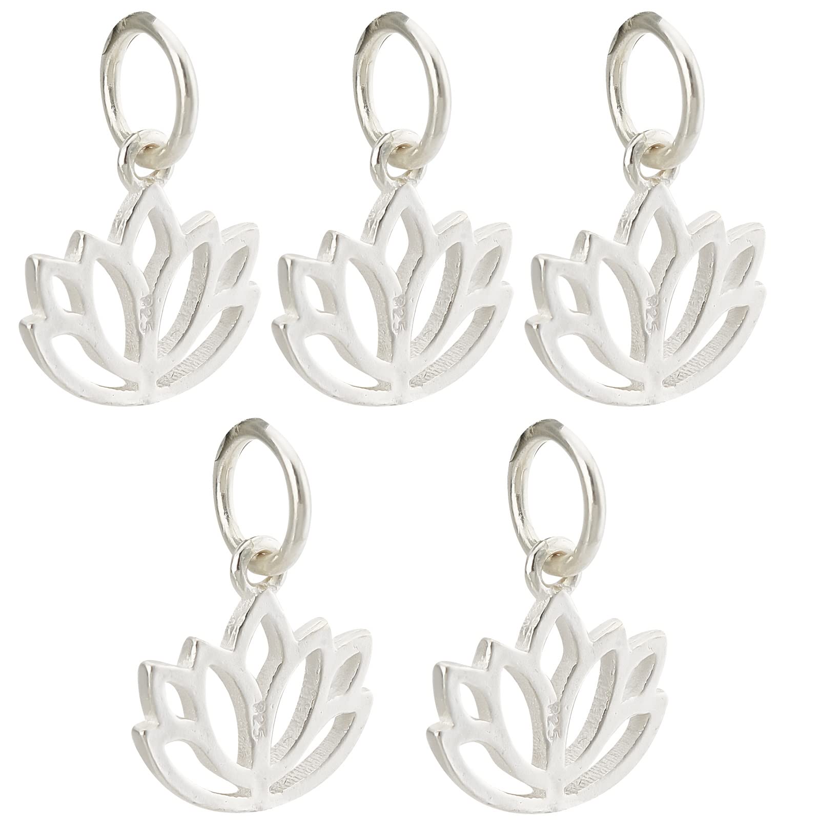 SUNNYCLUE Lotus Yoga Om Ohm Flower Charms Jewellery Findings