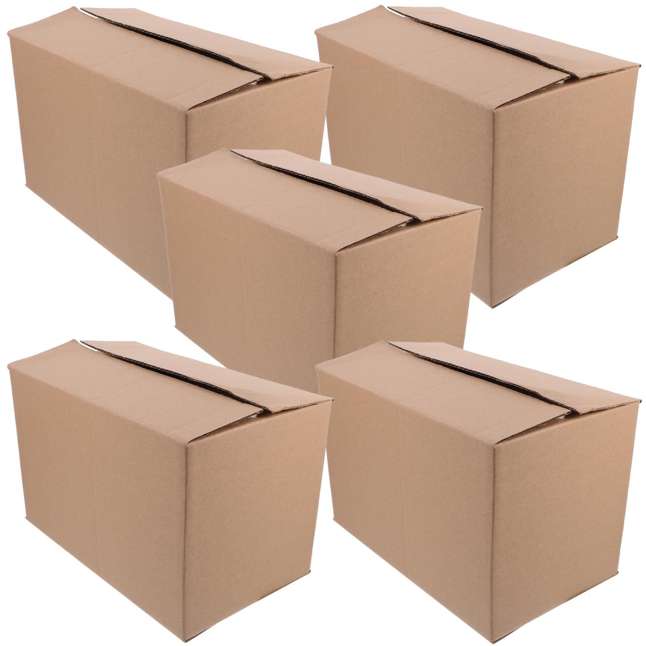 120cm x 80cm x 50cm Cardboard Boxes 5 Pcs Express Moving Boxes Strong Load-bearing