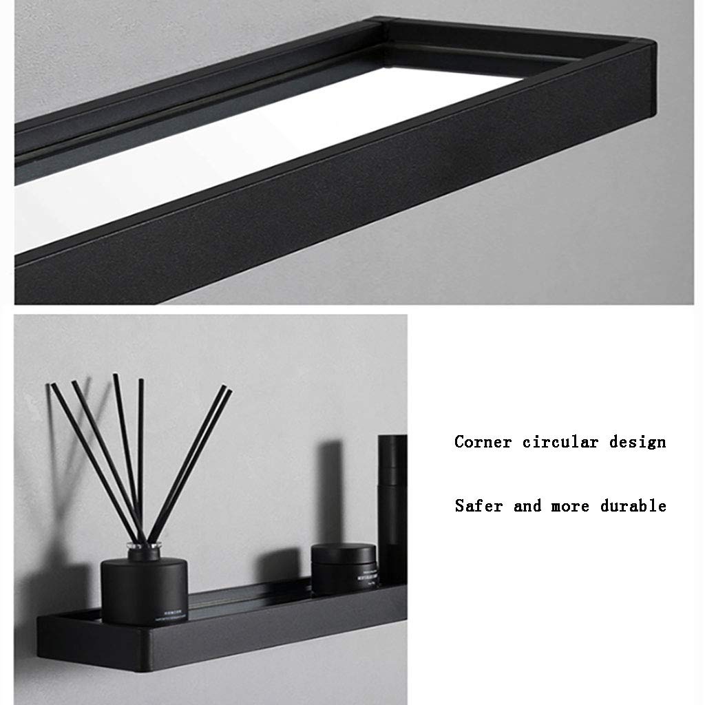 Spiegel Rund mit Regal Metallgerahmte Wandspiegel Kosmetikspiegel für Badezimmer Waschraum (Durchmesser 40cm / 50cm / 60cm / 70cm)