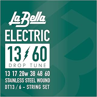 La Bella DT13 Drop Tune Stainless Steel Round Wound Electric Guitar String