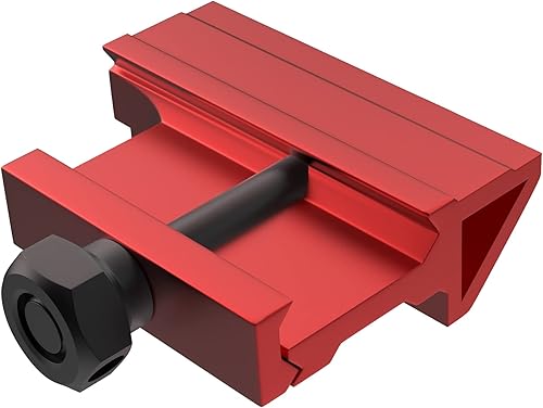 Miniatura 5 de Eastern Tactical Supply Riel Picatinny Weaver de 45 grados con 4 ranuras para montaje en riel (FD1-rojo)