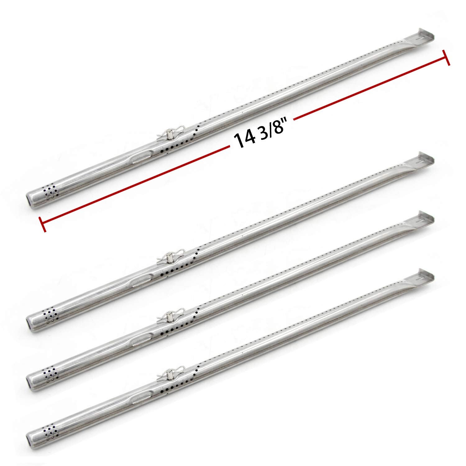 Hongso Zestaw części zamiennych do grilla Charbroil Advantage Series 4 Burner 463240015, 463240115, 463343015, 463344015, palnik do rur ze stali nierdzewnej, osłona namiotu z płytą grzewczą,