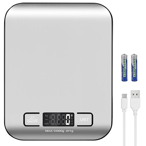 Báscula digital de alimentos de cocina, báscula postal portátil para paquetes de pequeñas empresas, productos hechos a mano, líquidos, con pantalla