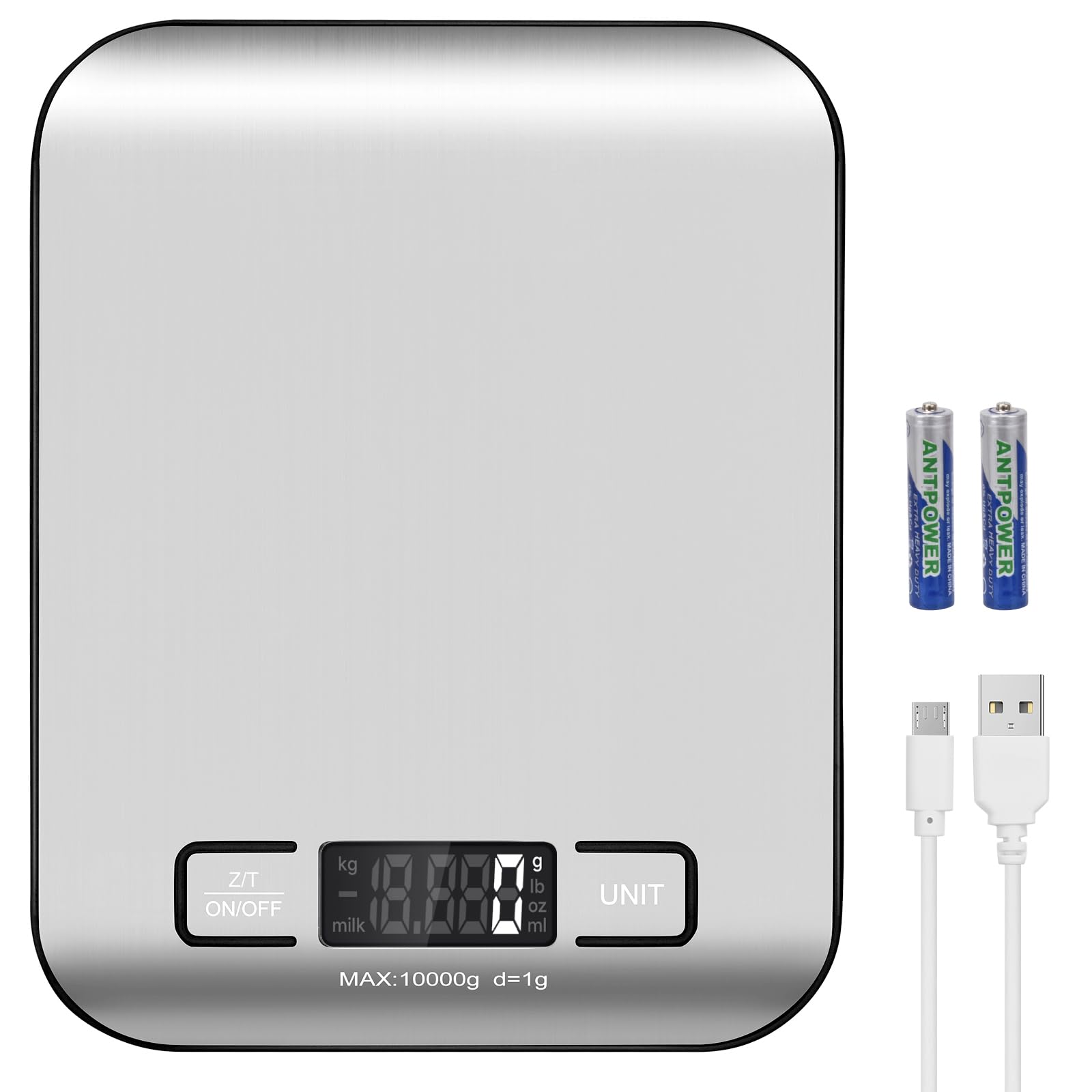 Selegere Digital Shipping Scale,Stainless Steel Panel, Accurate Portable Postal Scale for Packages, Small Business,Kitchen, Food, Handmade, Liquids,