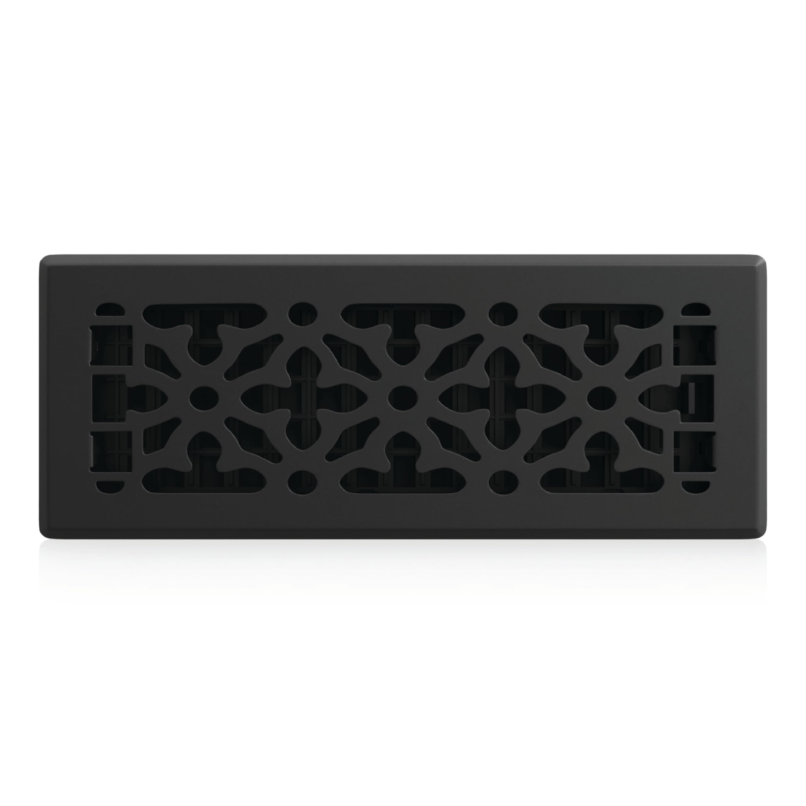 Decor Grates AGH310-BLK Gothic Steel Floor Register, 3x10 Inches, Textured Black
