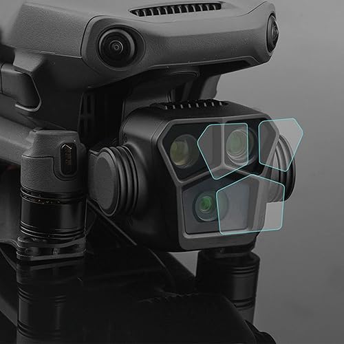 Miniatura 5 de Juego de 2 protectores de pantalla de lente para DJI Mavic 3 Pro Drone 9H de dureza de vidrio templado, accesorio de película protectora,