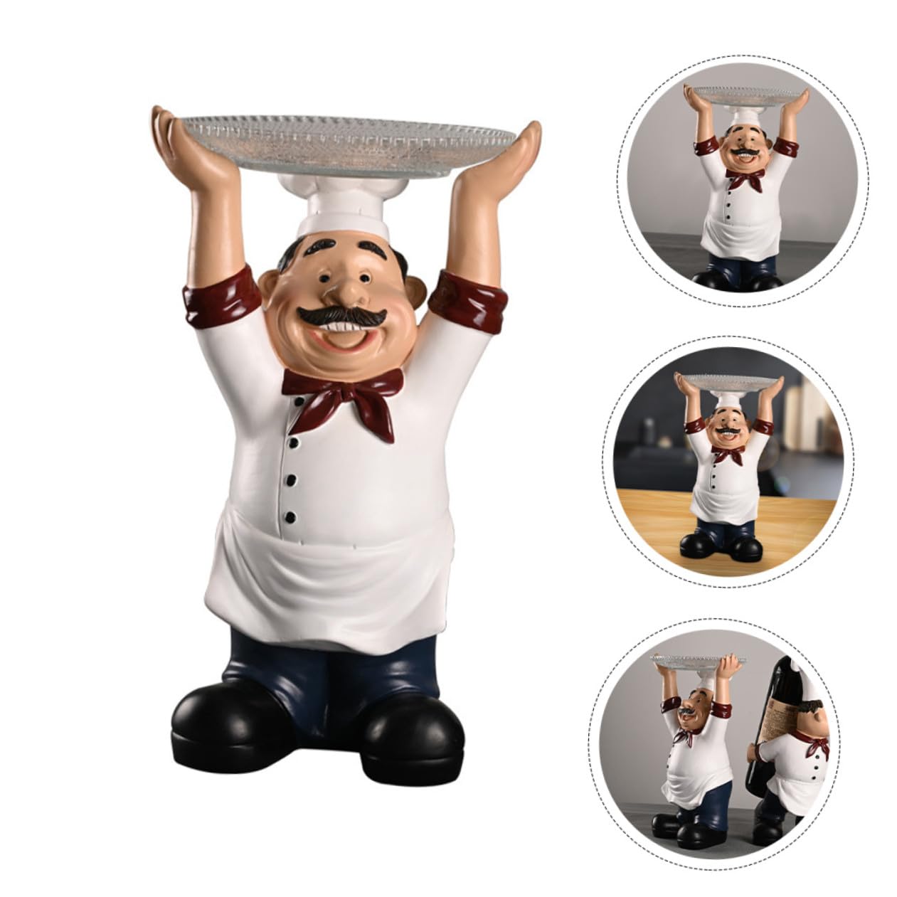 ABOOFAN 1 Pc Artigianato in Resina Display Portachiavi Per Ingresso Arredamento Ornamento Da Chef Espositore Decorazione Della Tavola Di Nozze Camera Decorazioni Per La Tavola Casa