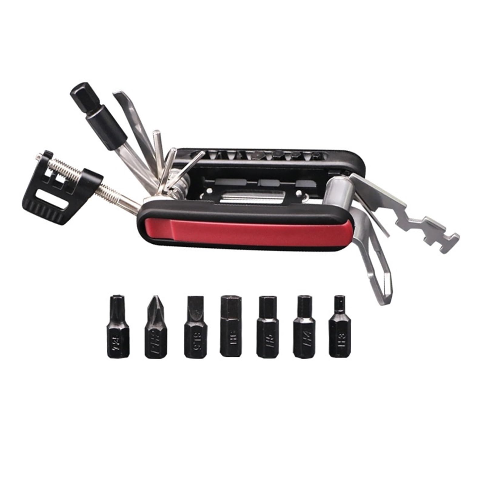 ZGYDNM Bicycle Repair kit Bicycle Multifunction Tool Set Hex Screwdriver Chain Cutter Kit Folding Tire Repair Multitool Road Bike Repair Accessories Repair Tool