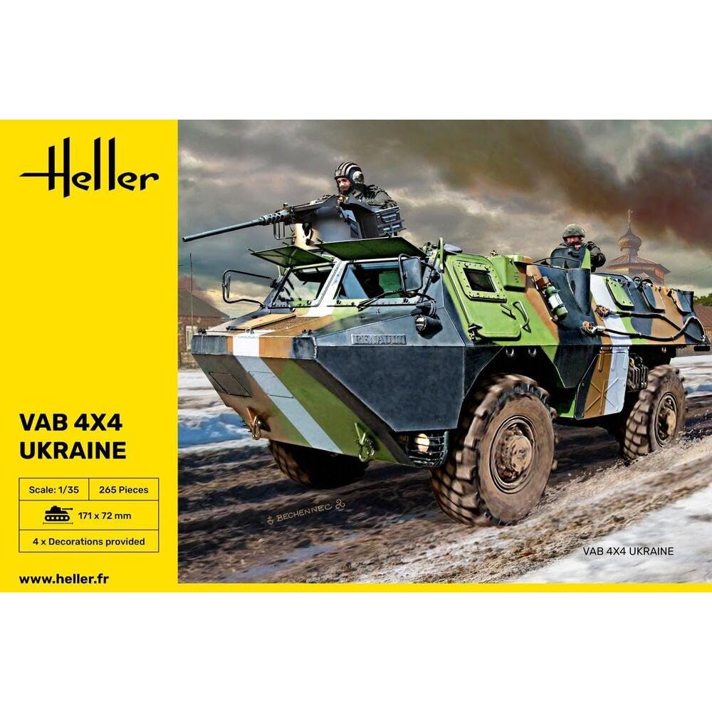 Heller - 81130 - Construction Et Maquettes - Vab 4X4 Transport De Troupes - Echelle 1/35ème