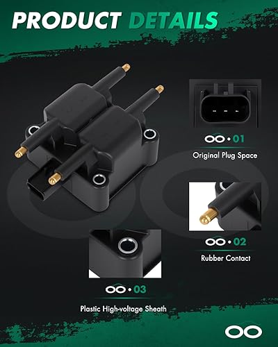 Vista 1253 de SCITOO 1 bobinas de encendido con 4 bujías de iridio para Chevrolet 2011-2015 Cruze 1.4L 2016 Cruze Limited 1.4L 2012-2020 Sonic 1.4L 2013-2021 Trax