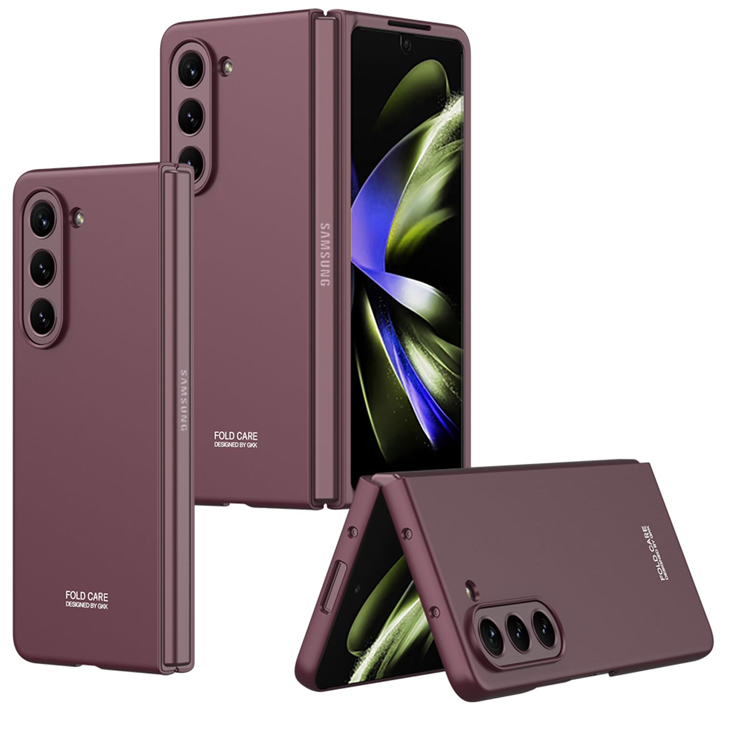 KAPA Ultra Thin Back Case for Samsung Galaxy Z Fold 5 | Full Body Protection Hard Back Cover, Wine Red (B0CGJ8P9KZ) Amazon Price History, Amazon Price Tracker