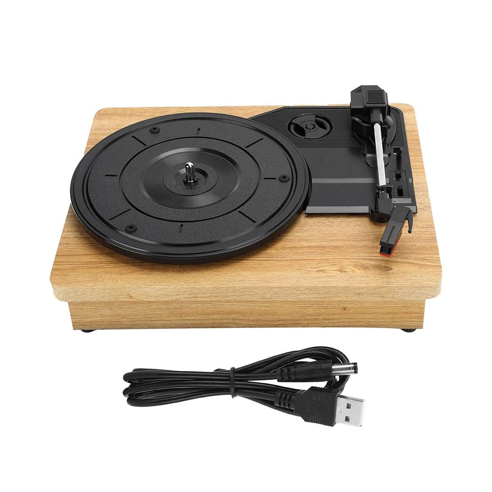 Portable Vinyl Record Player, 33/45/78 RPM 3-Speed Vinyl
