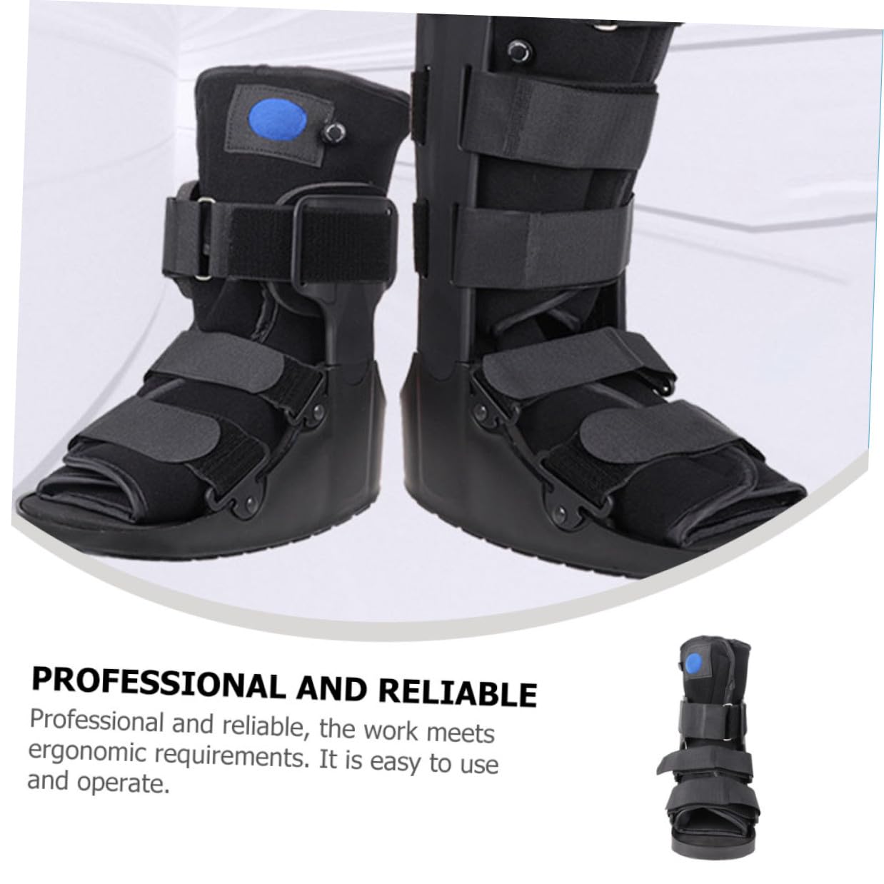 Alipis Short Stabilizer Boot with Inflatable Cushion, Medical Foot Protection Shoe for Post-surgery and Sprained Ankle Support, Adult and Pediatric Foot Stabilizer