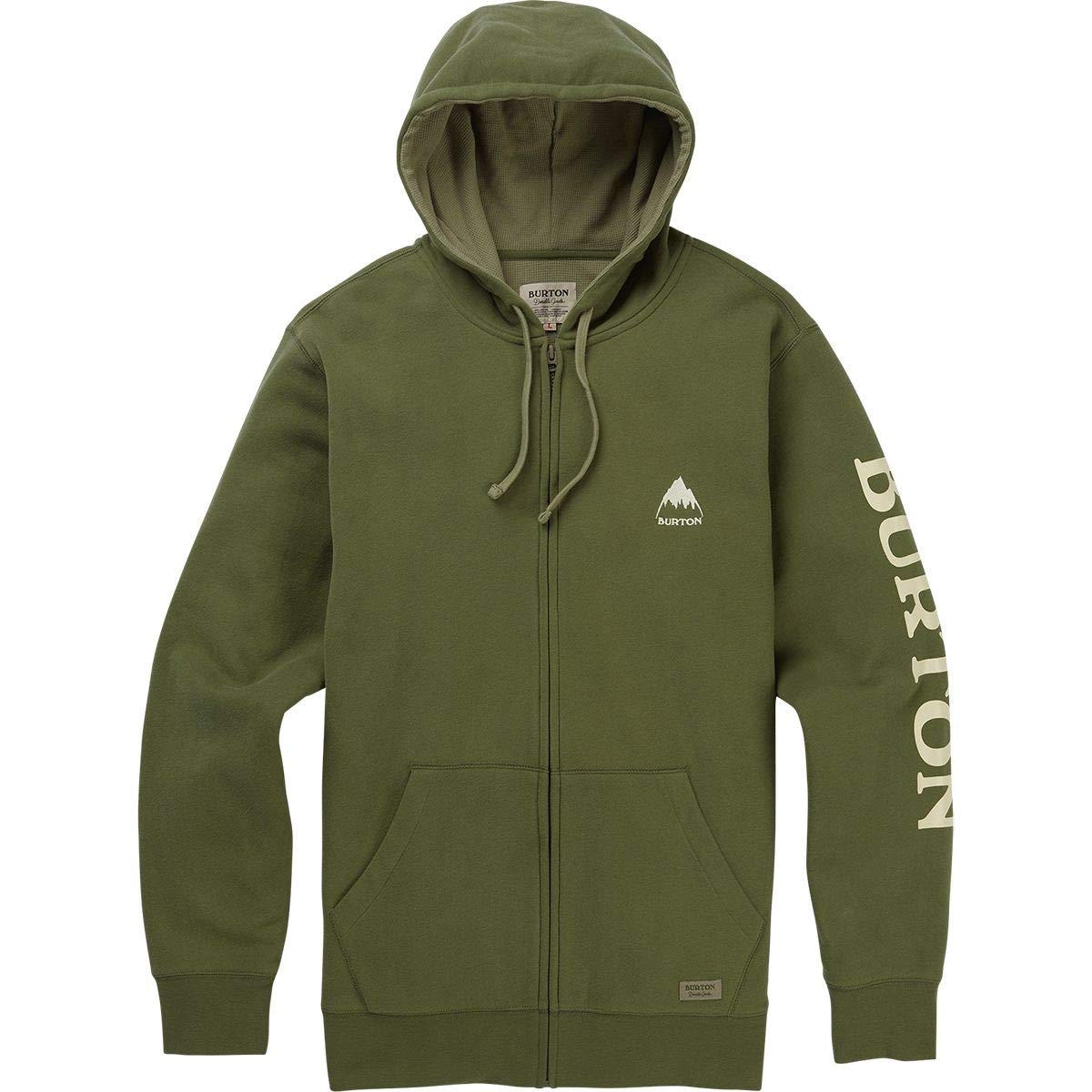 Burton Men's Elite Waffle Full-Zip Hoodie, Dusty Olive, XX-Large