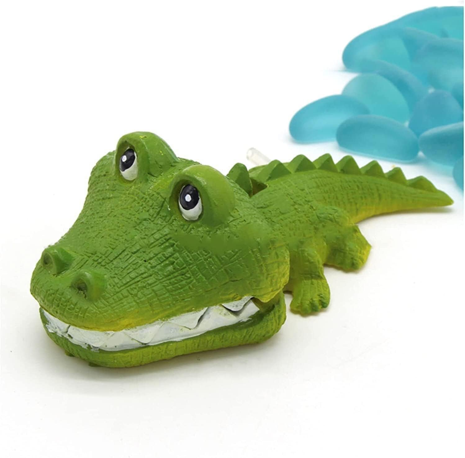 Dekoracje akwariów Ozdoba do akwarium Ozdoby do akwarium Bubbler powietrza Akwarium Kamień napowietrzający do akwariów Żywica Aligator Ozdoba Akwarium Natlenienie Wystrój, Onecolor 16Serene