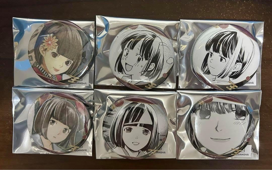 レトロ缶4缶セット ノラガミ トレーディング 缶バッジ コンプリート 野良 box箱付き