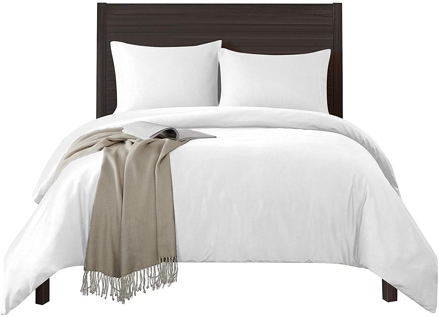 Parure De Lit King Size 4 Pièces 100% Coton égyptien 1000 Fils - Couleur Or Massif - NEUF
