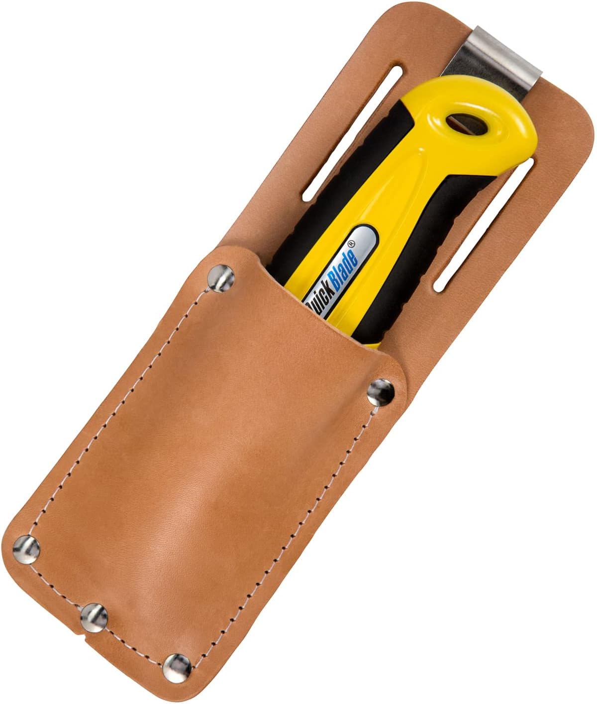Pacific Handy Cutter S5R Safety Cutter + Leather Holster Utility Knife Bundle