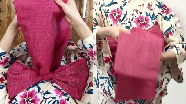 Amazon | [オオキニ] 浴衣帯 くしゅふわ兵児帯 アレンジ自在