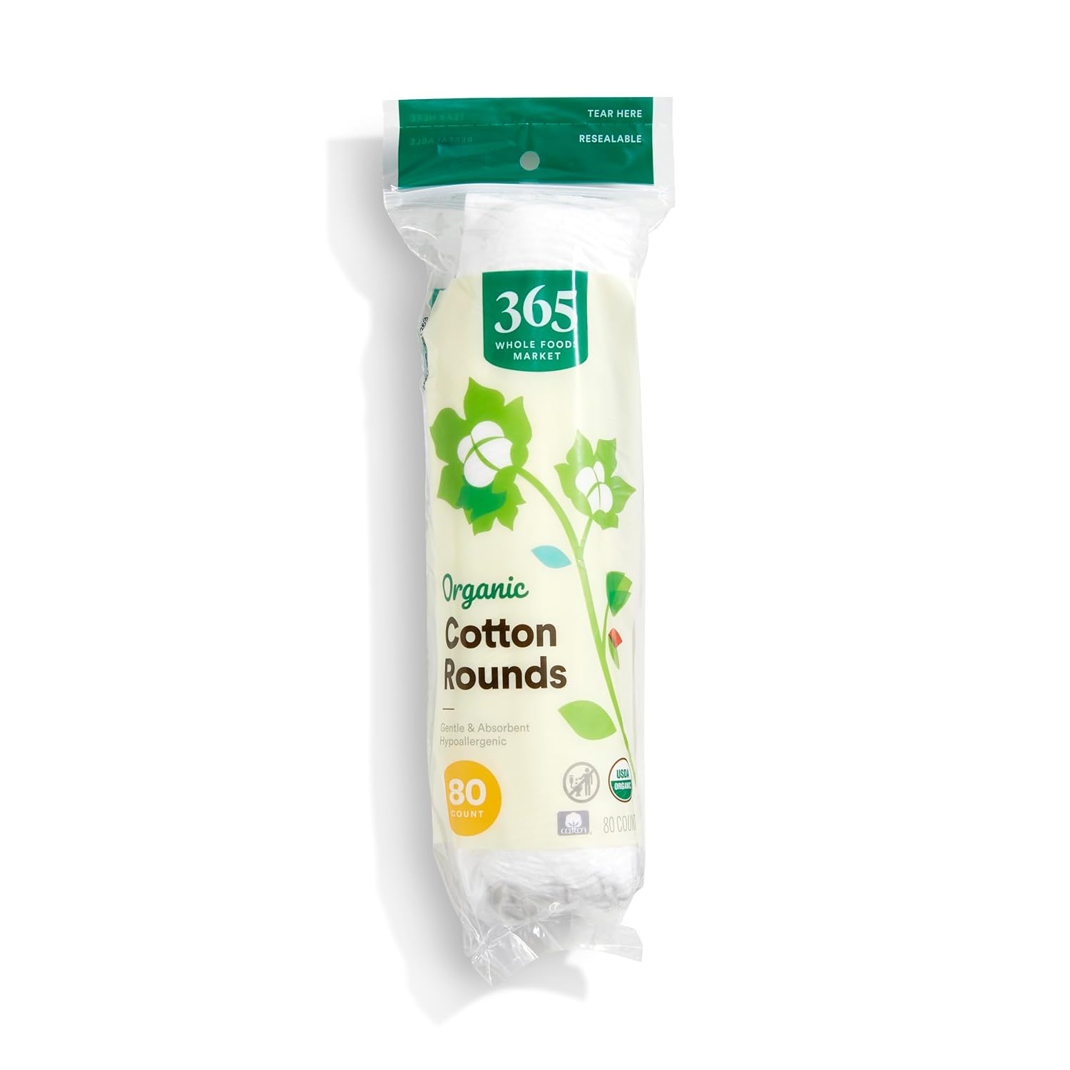 365 by Whole Foods Market Organic Cotton Rounds, 80 CT