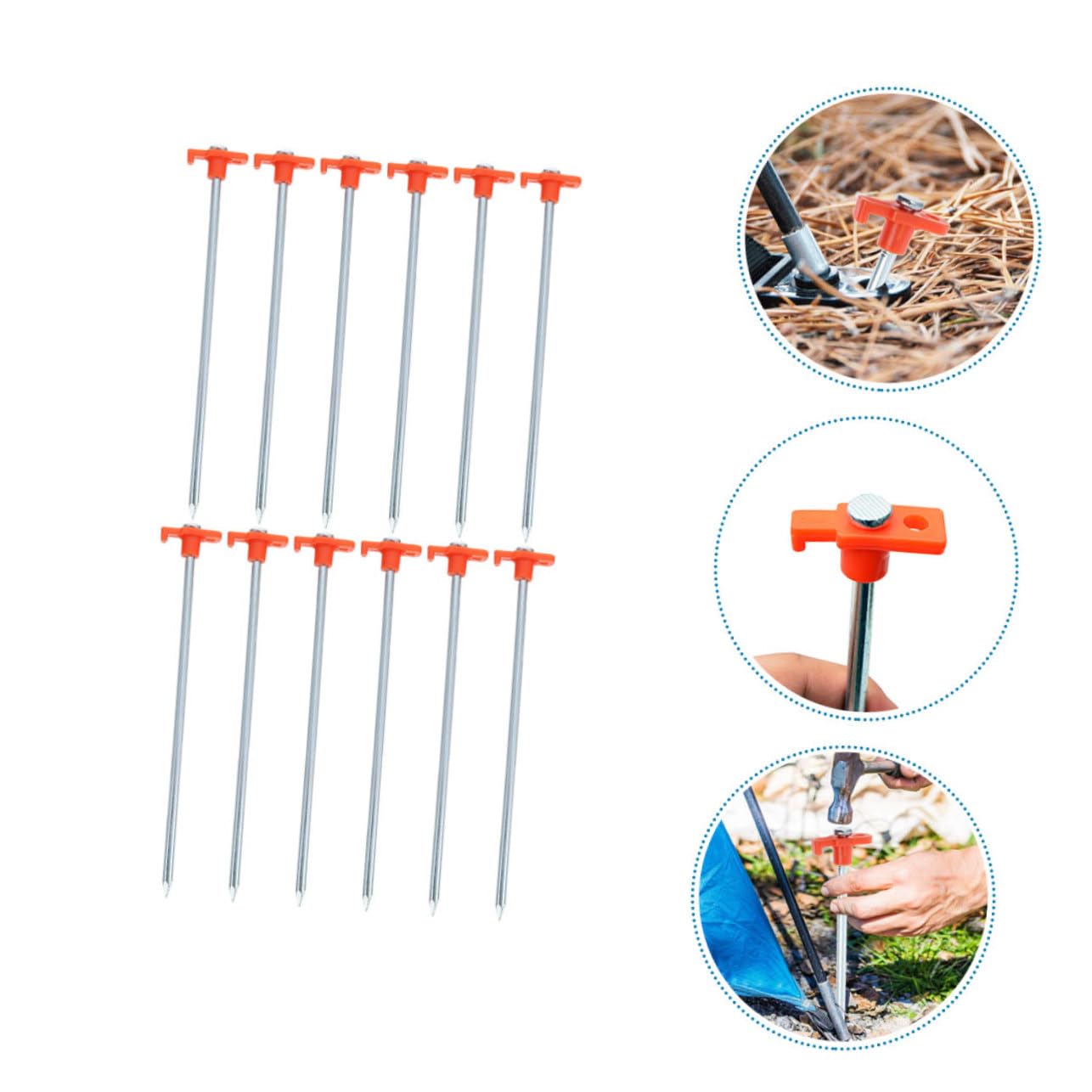 SOIMISS 12stücke Schwere Zeltnägel Aus Metall Für Robuste Befestigung Bodenanker Für Camping Und Outdoor Windfeste Heringe Für Zelte Und Pavillons