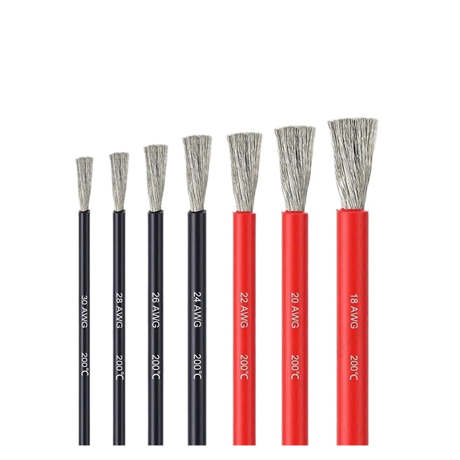 Cable fotovoltaico Cable de Silicona, Cable Flexible Resistente al Calor, Cable eléctrico, Cable de extensión automotriz for batería, Panel Solar, inversor de Coche(Red,4AWG_10M)