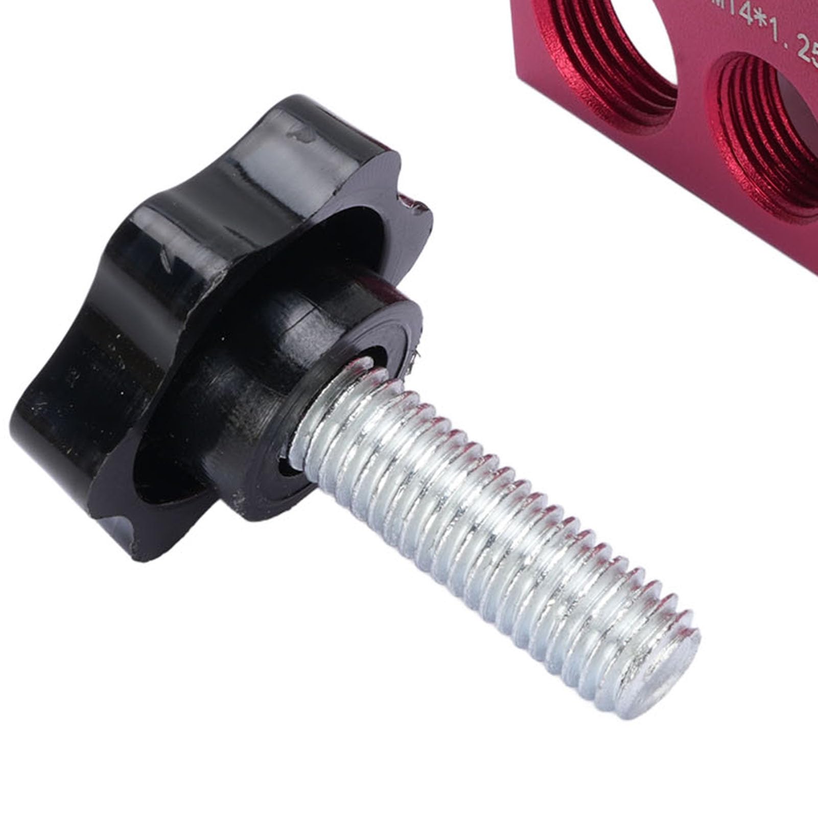 Wakects Herramienta de Ajuste de Bujías, Calibrador de Bujías, de Aluminio, Fácil de Usar, Precisa, Compacta, Ligera, con Textura Mate, para de 10 Mm, 12 Mm, 14 y 18 (Rojo)