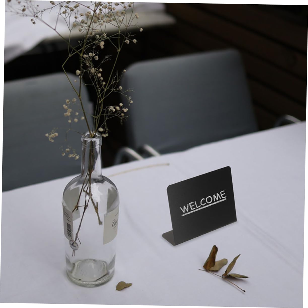 SHINEOFI 60pezzi Lavagnette Decorative Da Mini Lavagne Per Messaggi e Prezzi Riutilizzabili e Stabili Per Buffet Ristoranti e Eventi