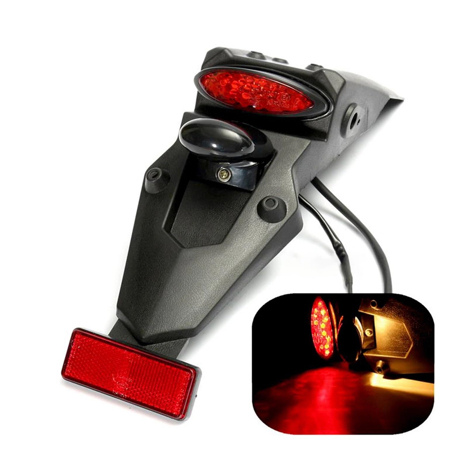 lampada stop moto Fanale Posteriore Per Motocicletta 12V Fanale Posteriore A LED Posteriore Luce Freno Luce Targa Per Fanale Posteriore Per Motocicletta