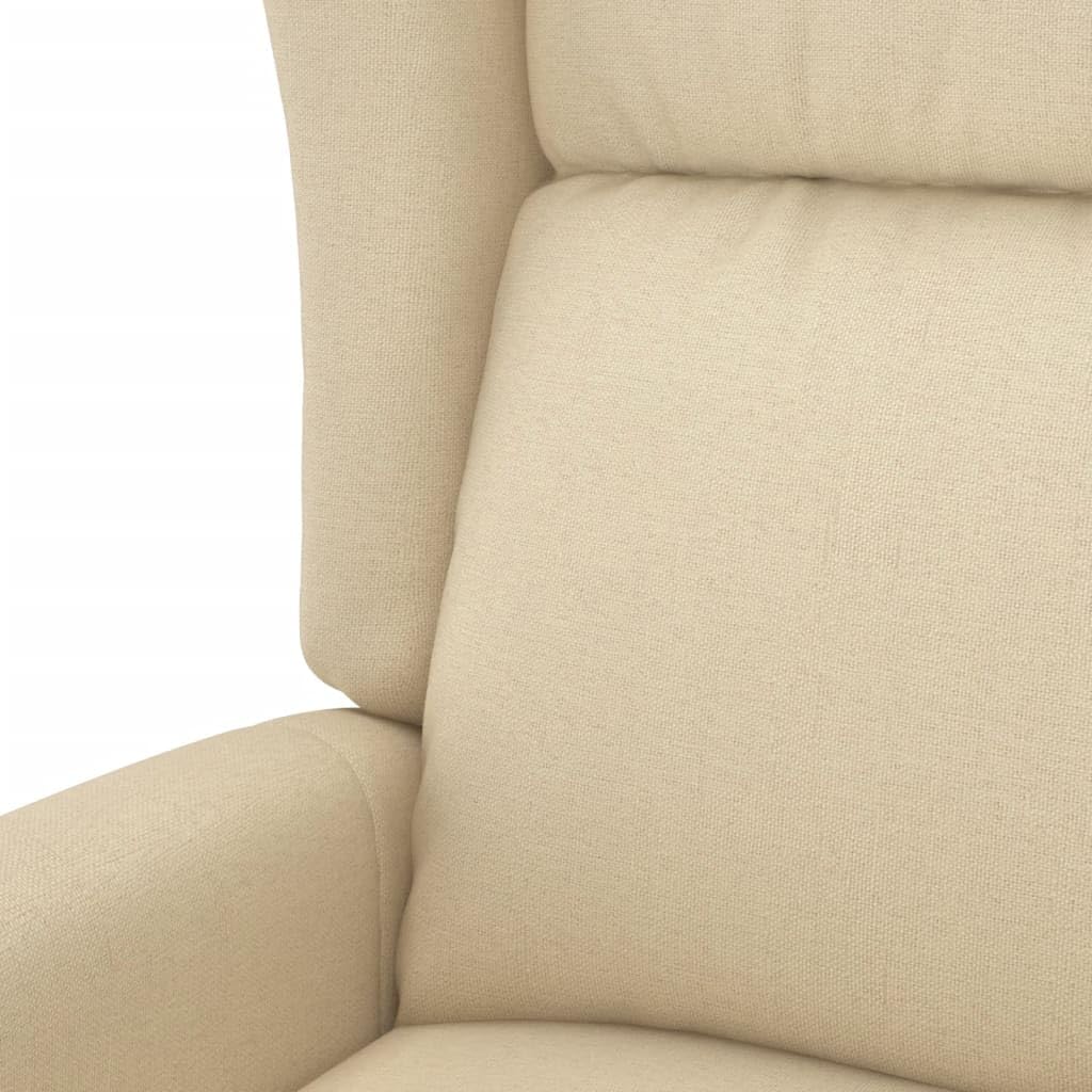 Genérico Sillón orejero reclinable eléctrico Tela Crema,Mobiliario,Sillas,Sillones,Crema,27.9 kg,3098328