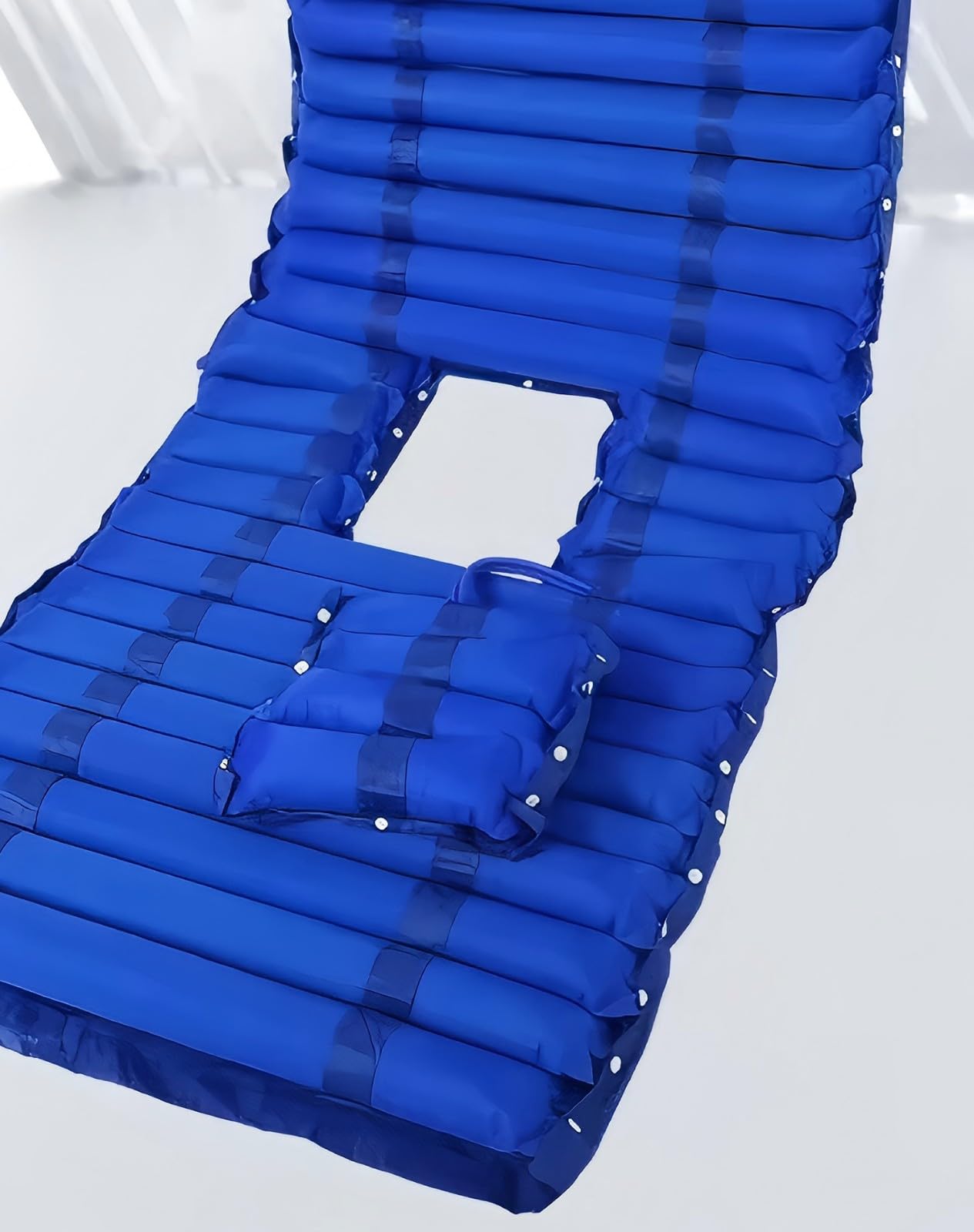 Colchón Antiescaras,Colchón De Presión De Aire Alterna Compresor Silencioso, Prevención De Escaras Y Colchón De Aire En Cama,Almohadilla para Aliviar La Presión,200×90Cm,Fácil De Limpiar