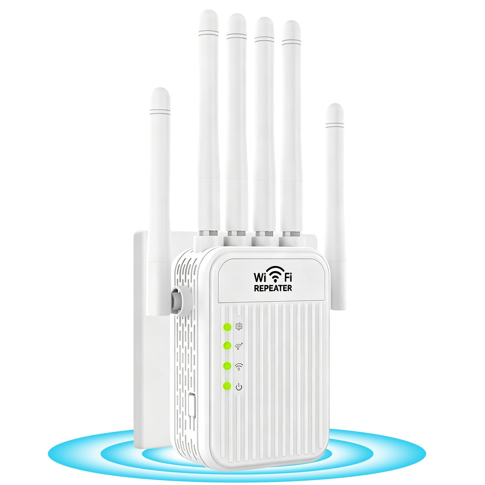 Répéteur WiFi Puissant 5G 2.4G - Amplificateur de Signal 6 Antennes, Coupure 1000 m², 2 Rj45 Ports LAN, Mode Répéteur & Routeur & AP,pour Maison & Bureau