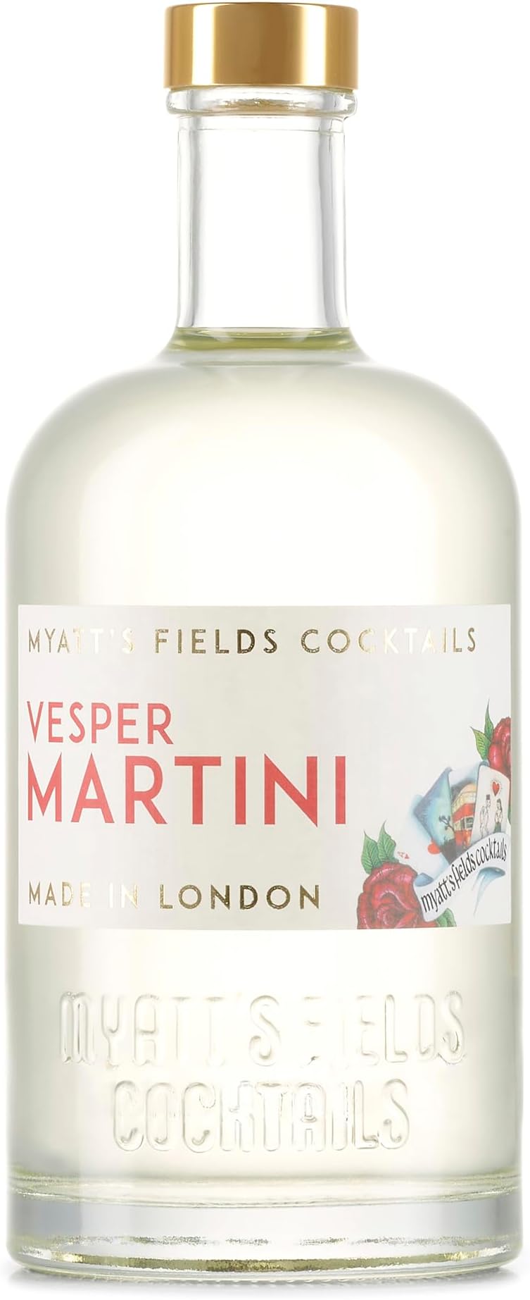 VESPER MARTINI by Myatt’s Fields | Small-Batch Cocktail 500ml | Gin, Vodka & Aromatised Wine Blend | Ready to Serve | 38% ABV