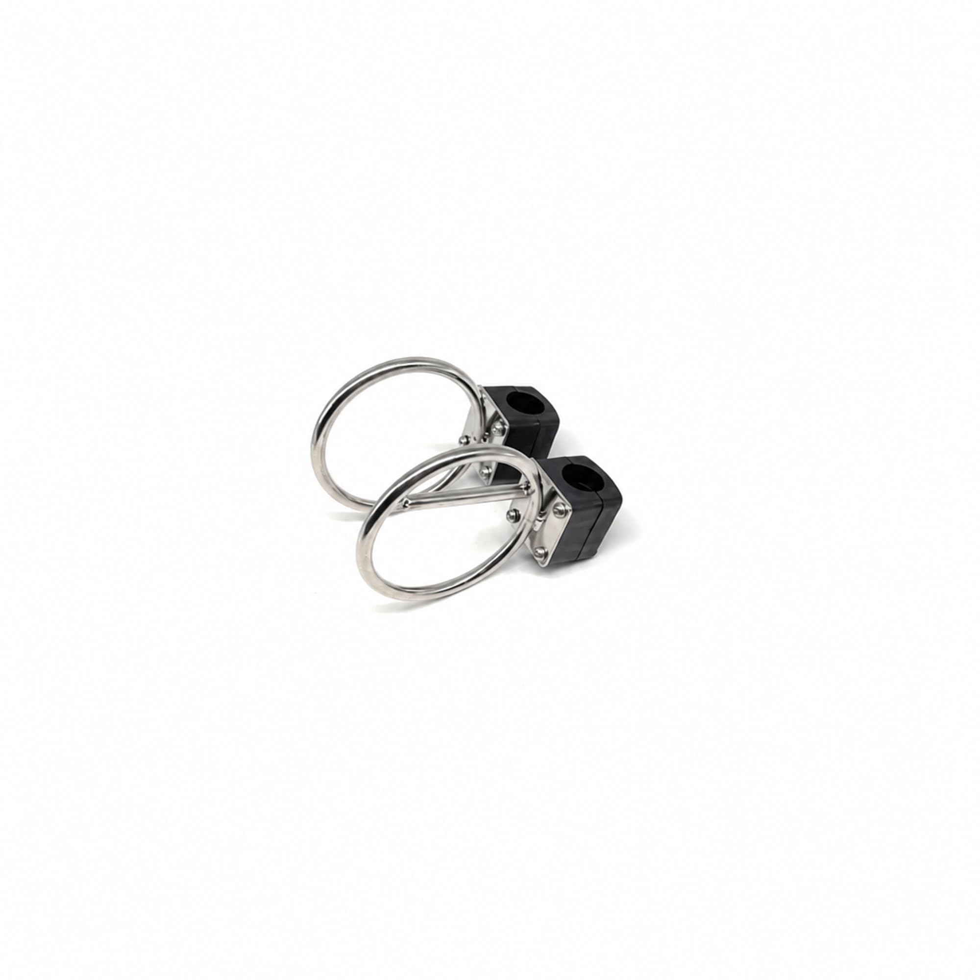 ARBO-INOX Spinnakerbaum Halter V4A Edelstahl – Verstellbare Relingbefestigung – Passend für 25 mm Relingrohr