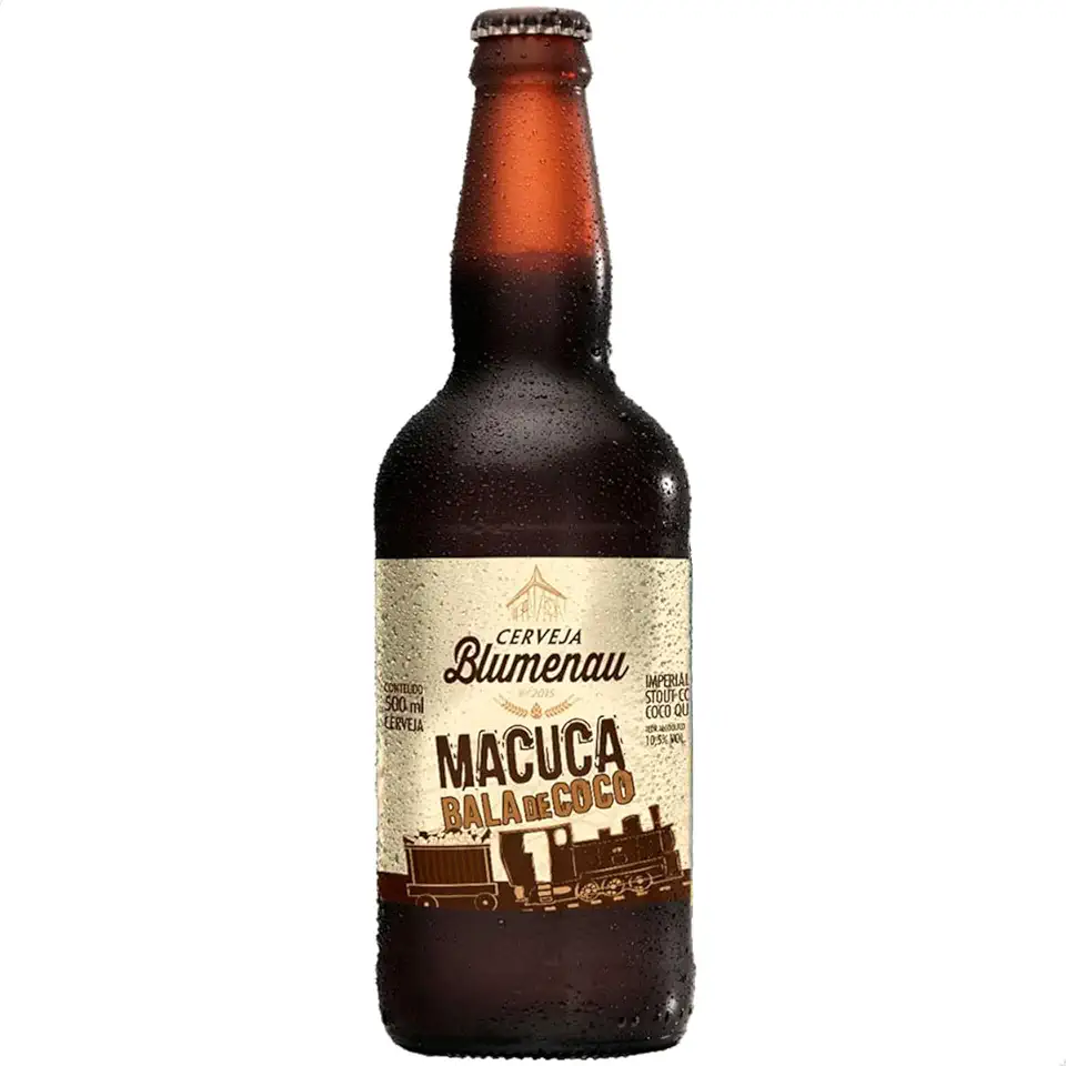 Cerveja Brasileira Blumenau Macuca Imperial Stout Bala de Coco 500ml