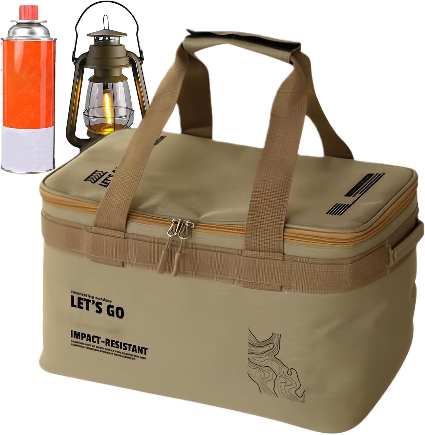 Camping Organizer | 22L Cooking Organizing Storage Bag | Cookware Organizing Pouch,for Camping Hiking Backpacking Picnic Barbecue Kayaking Outdoor Gear