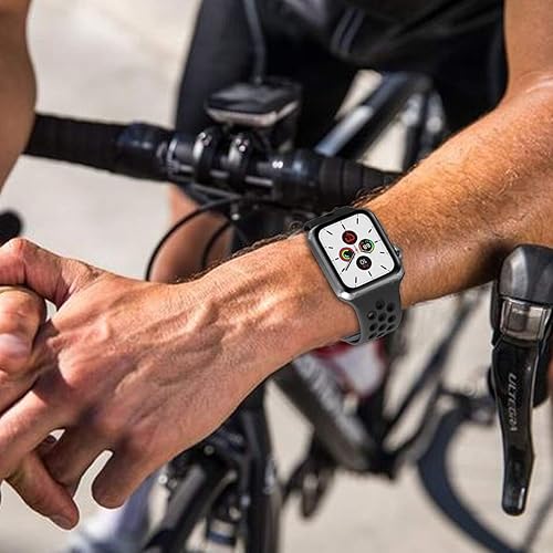 Miniatura 5 de Correas deportivas compatibles con correas de Apple Watch de 1.496 in 1.575 in 1.614 in 1.654 in 1.732 in 1.772 in 1.811 in 1.929 in, correa