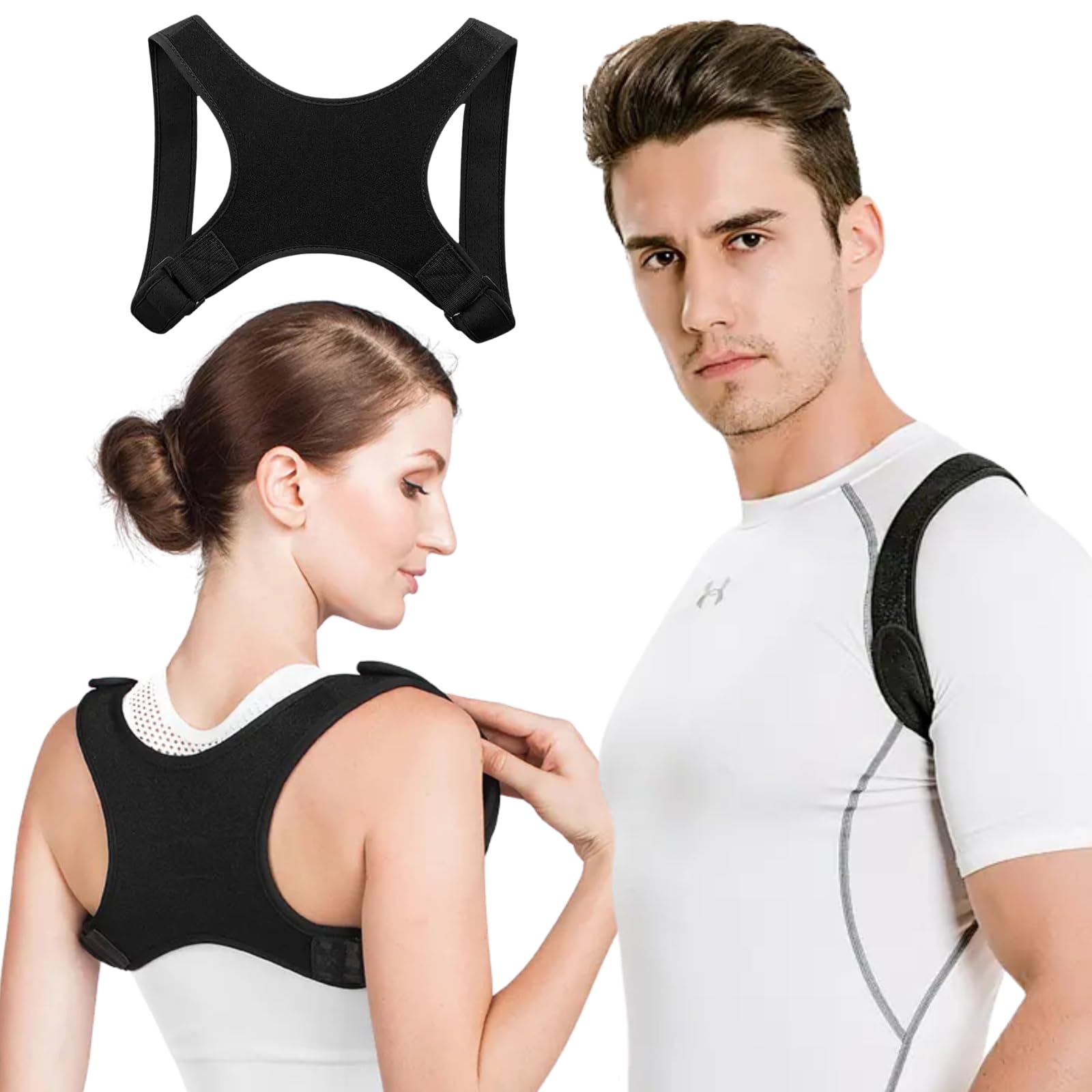 Posture Corrector for Men Comfortable Straightener Posture Corrector Breathable Back Brace for Men Lower Back Back Support Brace
