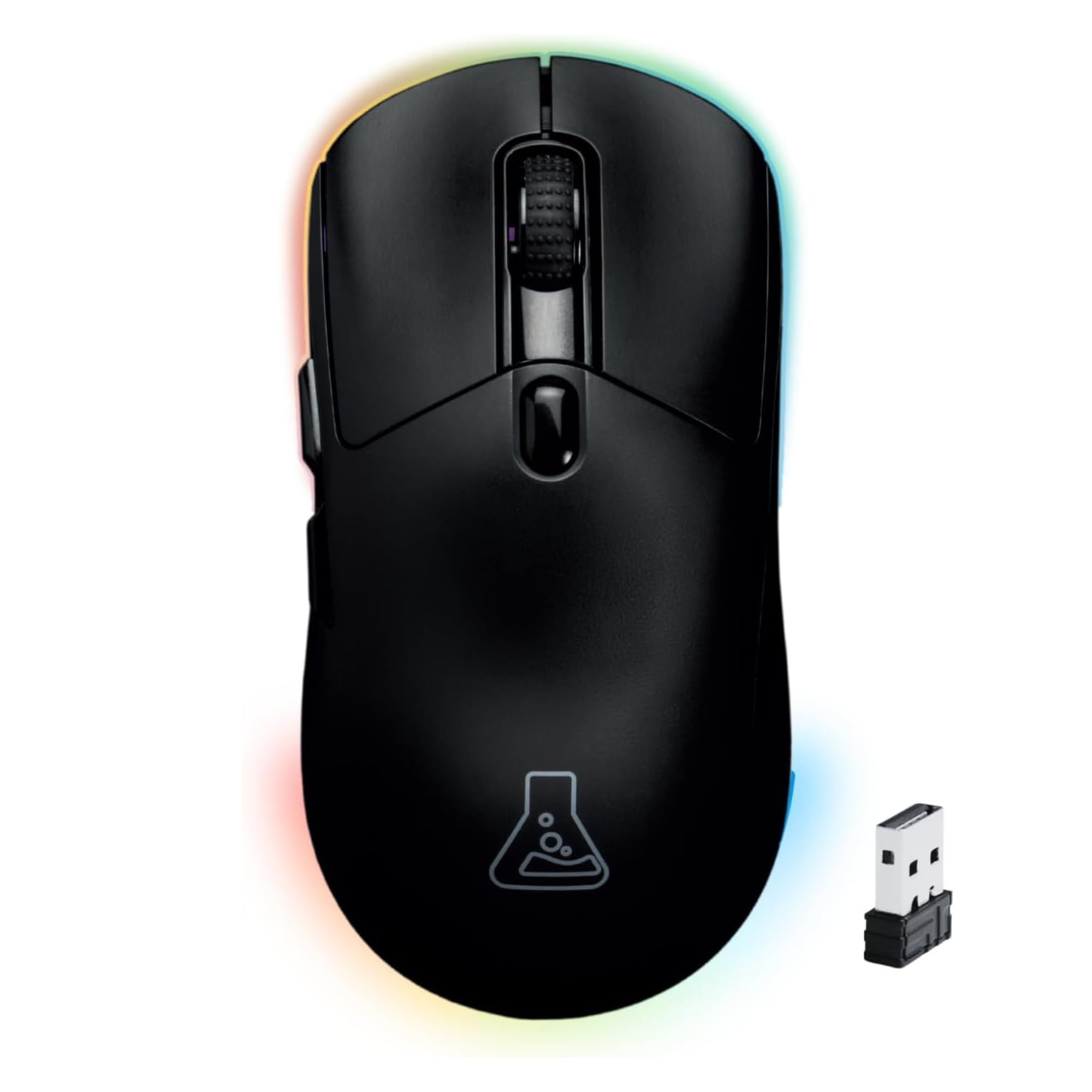 The G-Lab – Kult Titanium – Mouse Bluetooth/USB 2.4GHz/Filo : Triple Modalità, 100h Autonomia, RGB, 12.000 DPI – Mouse Gaming Wireless 100% Personalizzabile per PC/PS4/PS5/XBOX