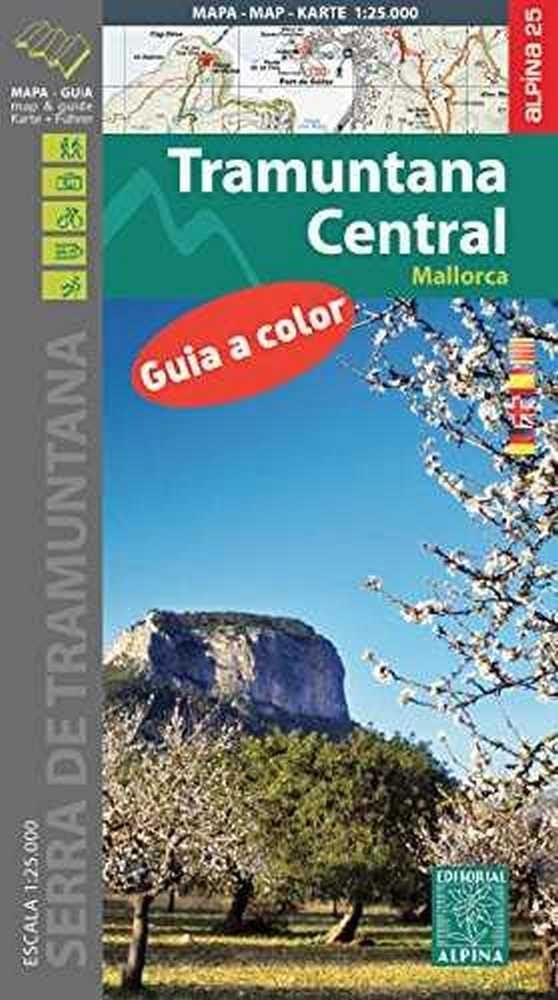 Mallorca :Tramuntana Central GR11 map&hiking guide: ALPI.103-E25