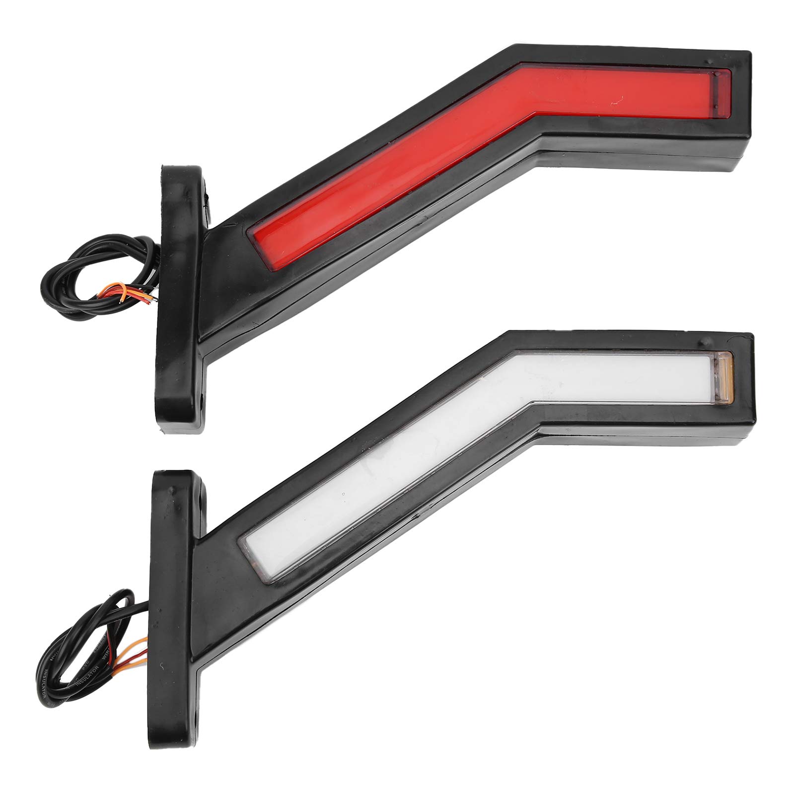 Tbest Luce di posizione laterale a LED, luce di posizione laterale a LED universale Luce di ingombro del profilo 12 / 24V sostituzione per camion rimorchio sostituzione per barche SUV