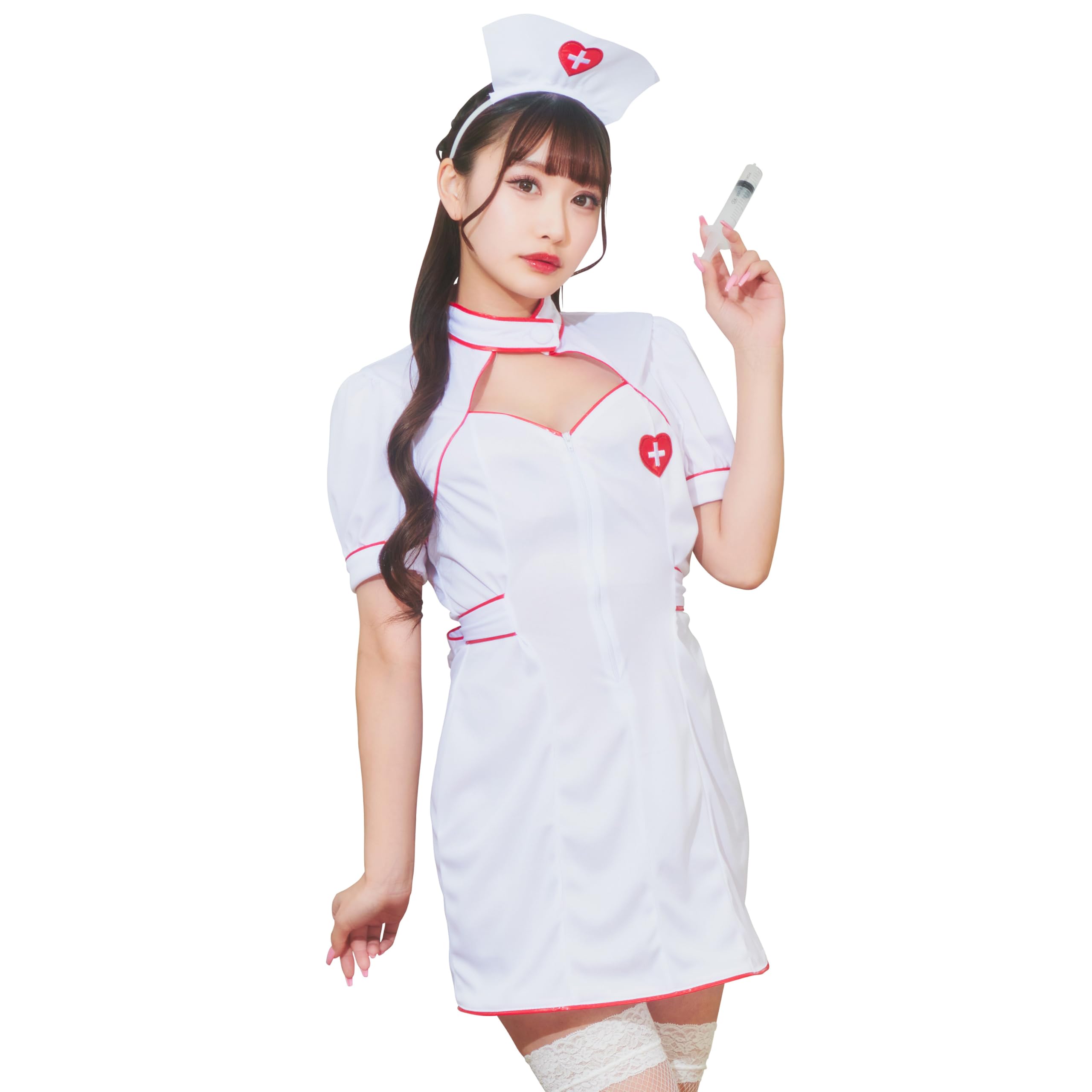 Amazon.co.jp: [Clearstone] コスプレ GH ジップアップナース