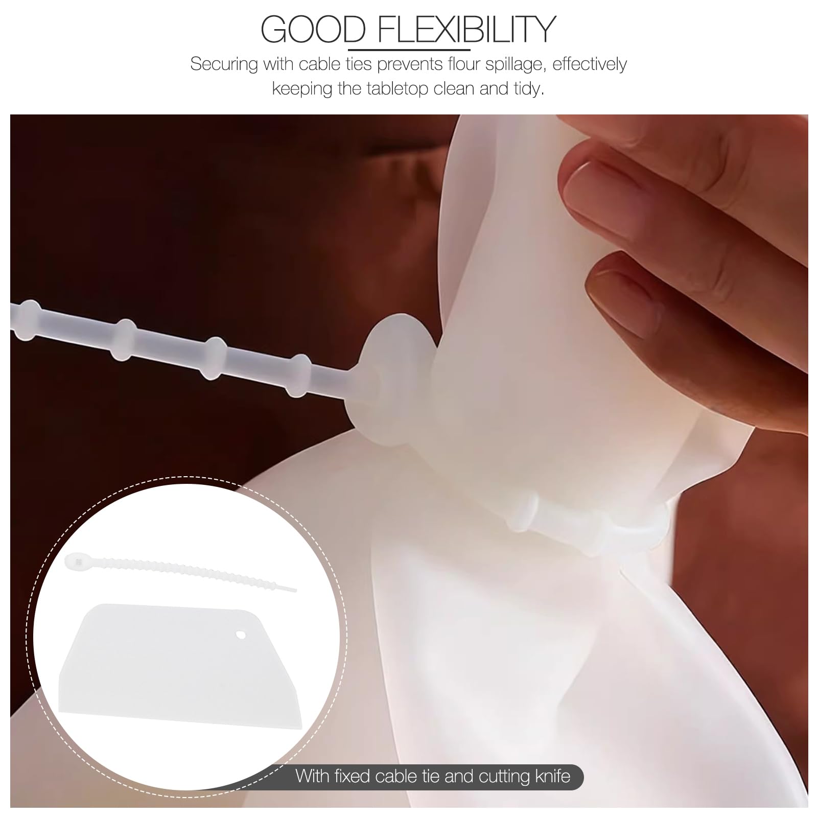 Silicone Kneading Bag - Bread & Pastry Mixing -6