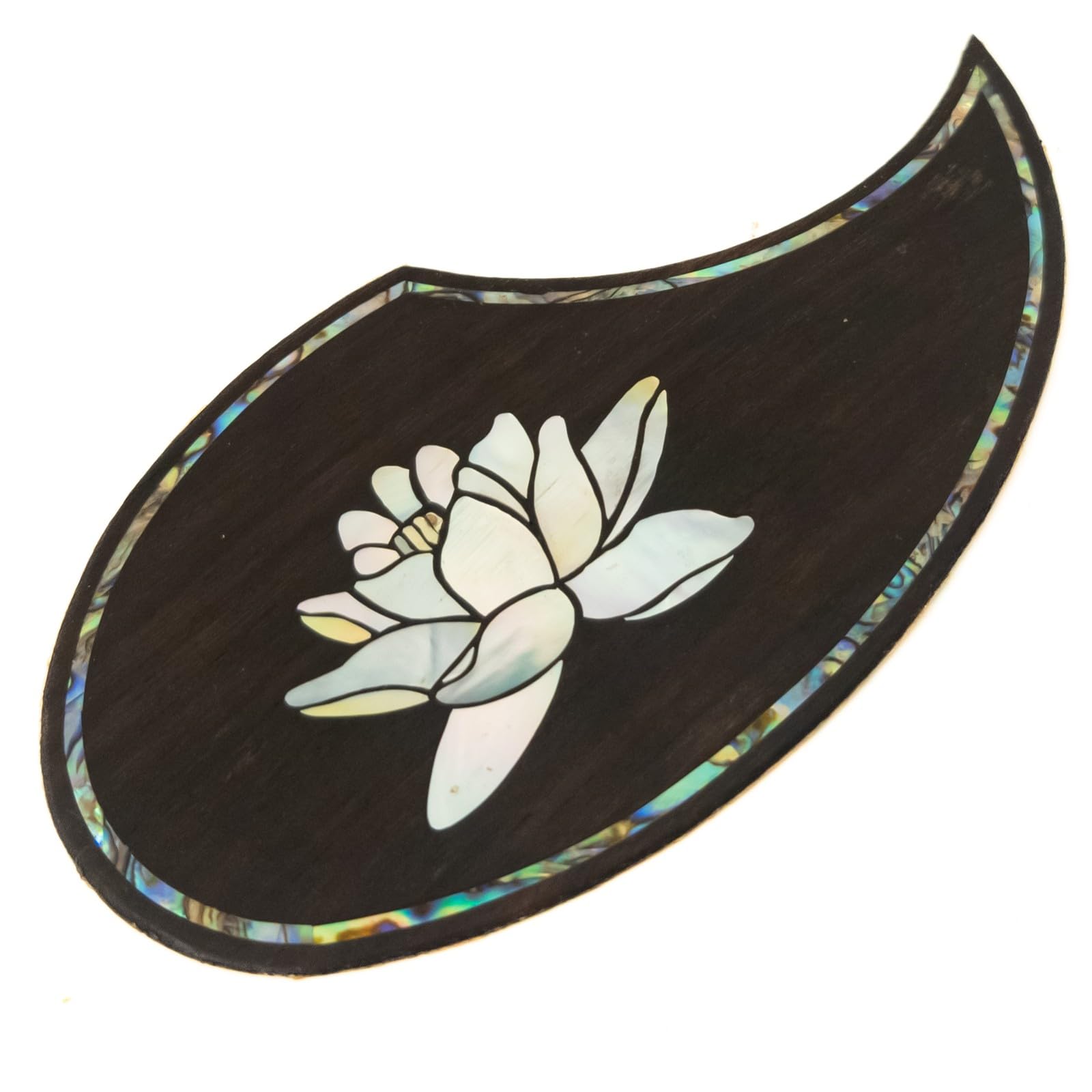 Pickguard do gitary akustycznej z palisandru z wkładką Abalone - samoprzylepny podkład 3M - pasuje do większości gitar 36-40 cali - kompatybilny z Martinem, w stylu Gibsona, do gitar w stylu Taylor